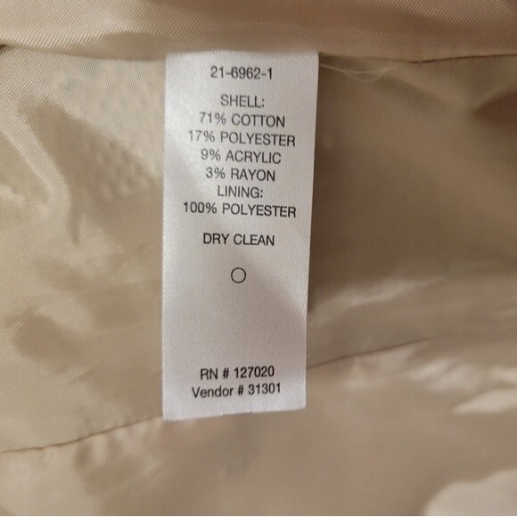 Chadwick's Vintage Jacket Women 10 Tan Toggle Button Business Casual Travel - Picture 5 of 5